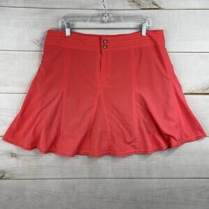 Title Nine Skort Womens 14 Coral Swing Golf Pickleball Stretch Mesh Lined Active